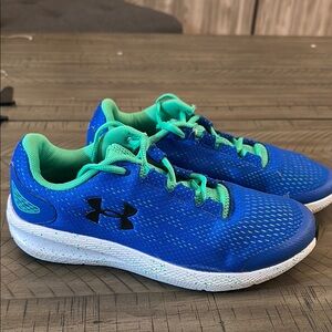 Under Armour Blue Green Athletic Shoes sneakers